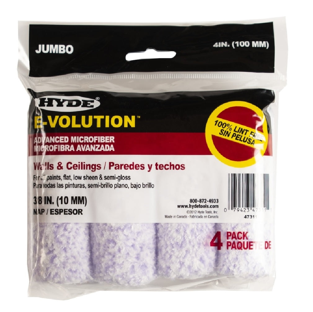 HYDE E-Volution 47311 Jumbo Mini Roller Cover, 4-Inch