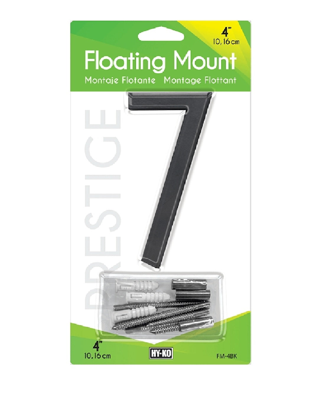 HY-KO FM-4BK/7 House Number, Character 7