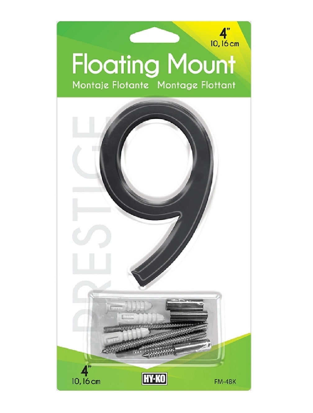 HY-KO FM-4BK/9 House Number, Character 9