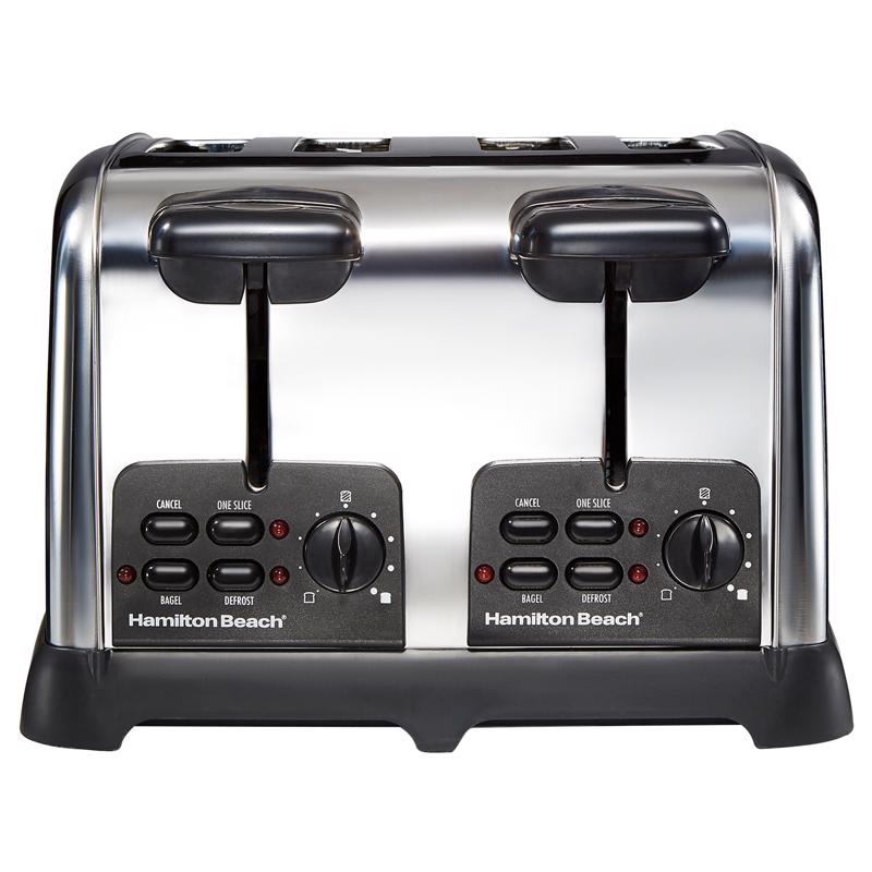 Hamilton Beach 24782 Classic 4 slot Toaster, Stainless Steel, 1560 W