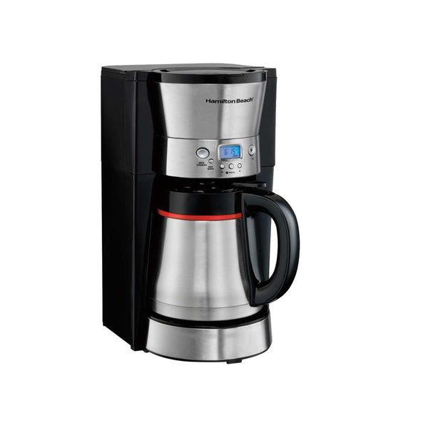 Hamilton Beach 46896 10-Cup Coffee Maker with Thermal Carafe, Black & Stainless
