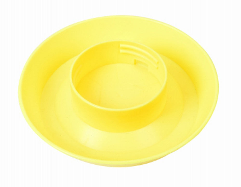 Harris Farms 1000287 Screw-On Poultry Watering Base for Quart Jar, Yellow