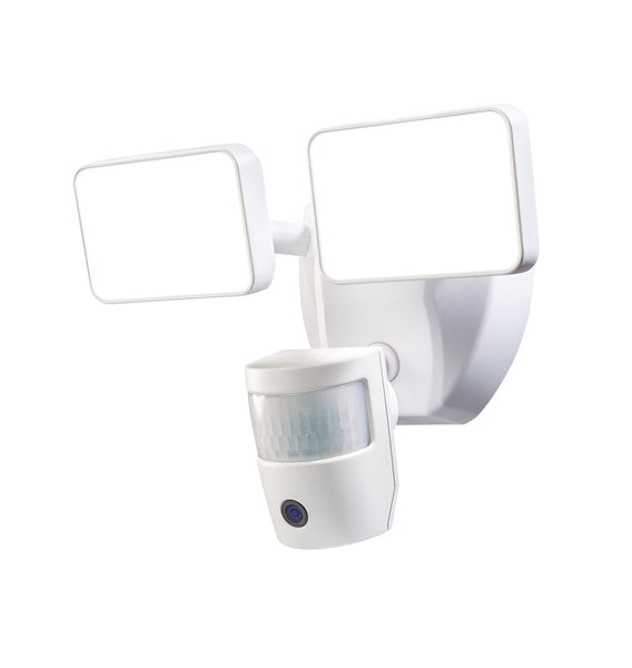 Heath Zenith HW-9300-WH HZconnect Series Video Security Motion Light, 2-Lamp