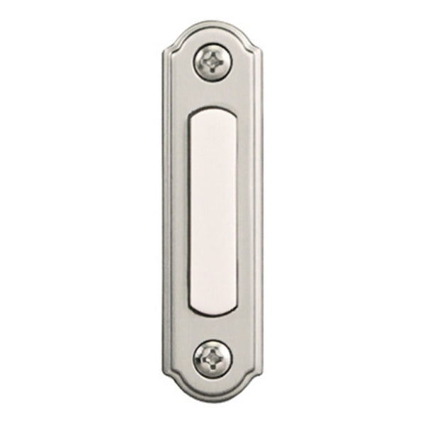 Heath Zenith SL-556-02 Wired Push Button, Satin Nickel