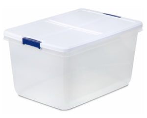 Hefty HFT-7105-010000044-6 Latched Storage Bin, 66 Quart