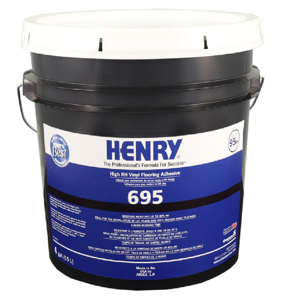 Henry 30886 Releasable Bond Pressure Sensitive Adhesive, 4 Gallon