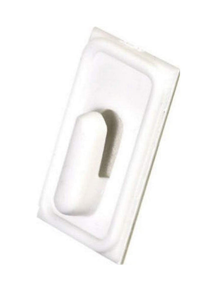 Hillman 122300 Adhesive Plastic Mini Hook, White, 8 Pack