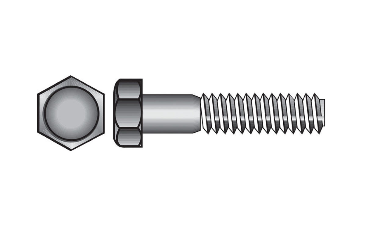 Hillman 190330 Hex Bolt Coarse Thread 1/2-13 X 4'', 25 Pack
