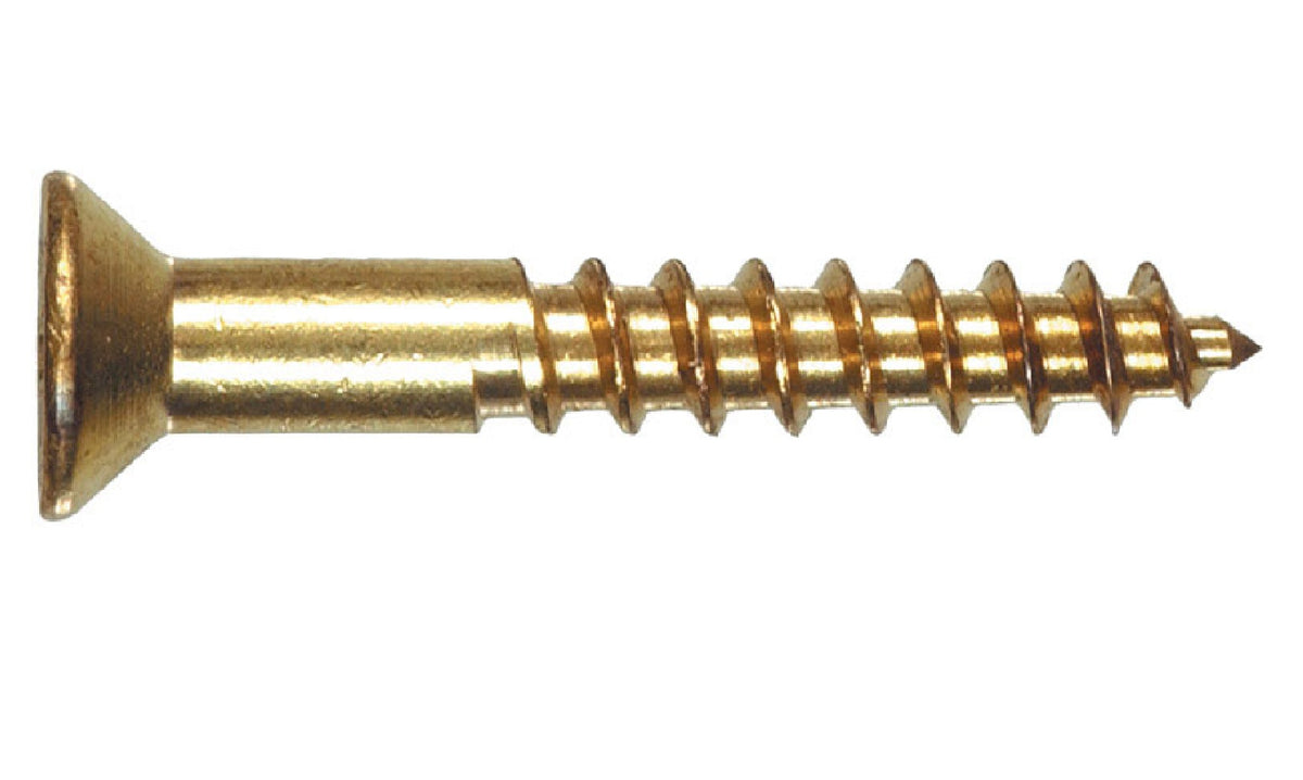 Hillman 385622 Wood Screws, Brass