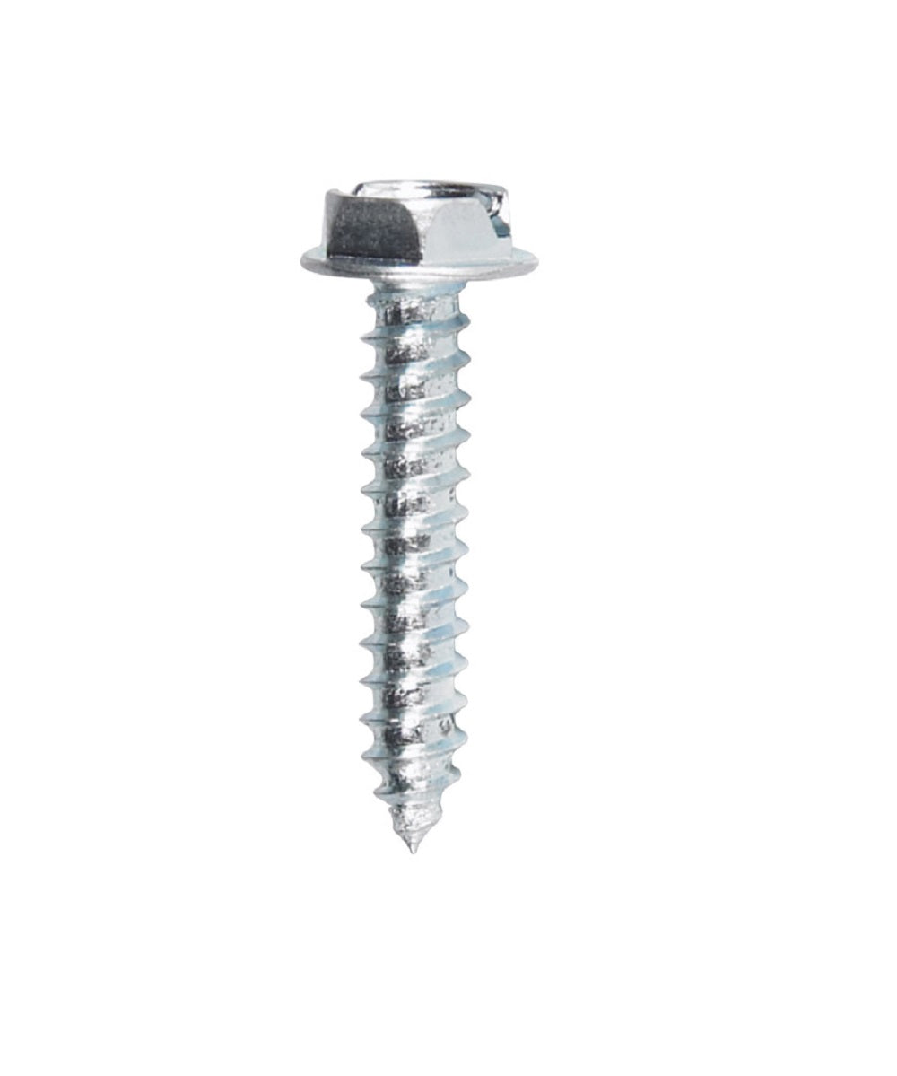 Hillman 70298 Slotted Zinc Sheet Metal Screw, #10 x 1", 100 Pack
