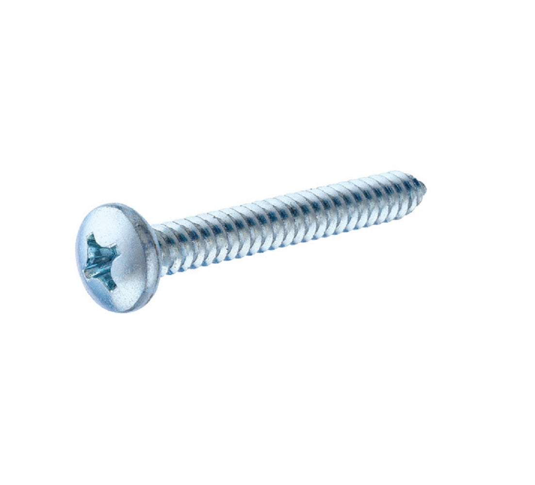Hillman 80005 Phillips Zinc Sheet Metal Screw, #4 x 1/2", 100 Pack