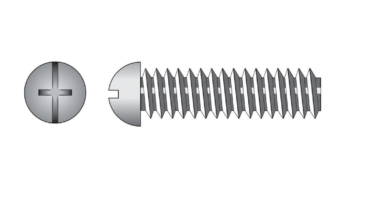 Hillman 90413 Machine Screw, Slotted Round Head, 1/4-20" X 2-1/2"
