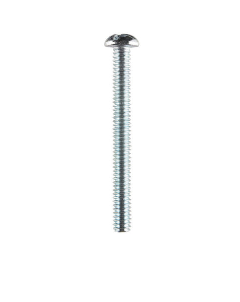 Hillman 90413 Machine Screw, Slotted Round Head, 1/4-20" X 2-1/2"