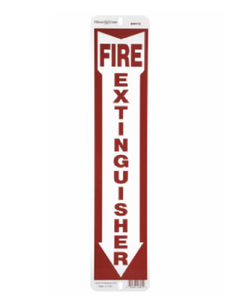 Hillman Fastaners 844112 Fire Extinguisher Sign, 4 Inch x 18 Inch