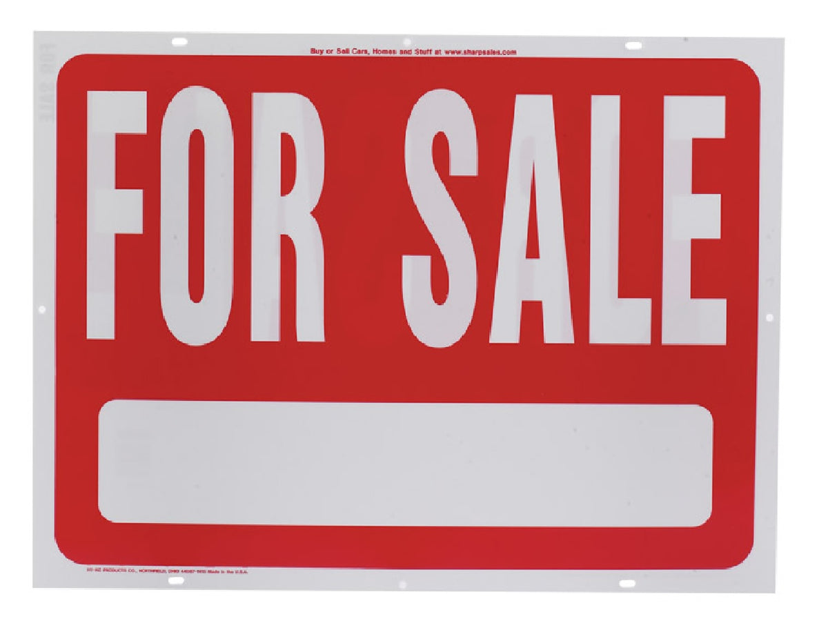 Hillman Fastaners 840240 For Sale Sign, 18 Inch x 24 Inch