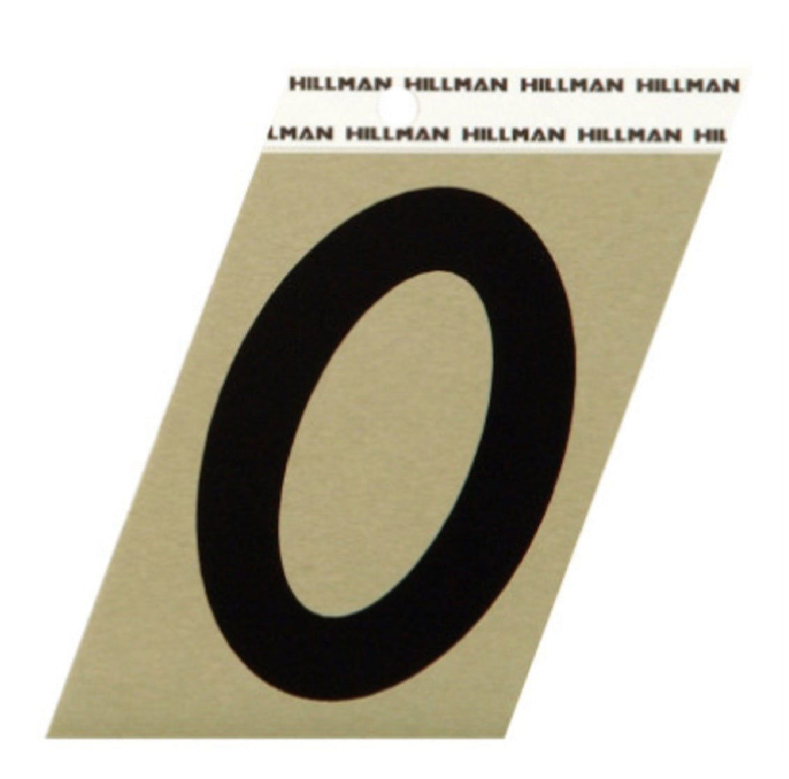 Hillman Fastaners 840552 Reflective Metal Self-Adhesive Number 0, Black