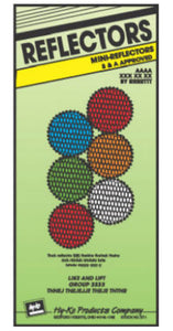 Hillman Fastaners 847201 Self-Adhesive Press-On Mini Reflectors, 1-1/4 Inch