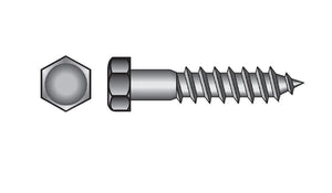 Hillman Fasteners 230021 Hex Head Lag Bolt, 1/4 x 3'', 100 Pack