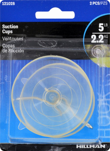 Hillman Fasteners 121028 Clear Suction Cup, Large