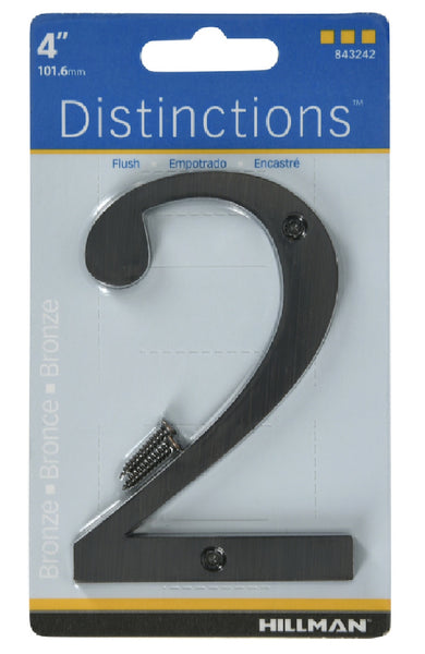 Hillman Fasteners 843242 Distinctions House Number 2, 4 Inch