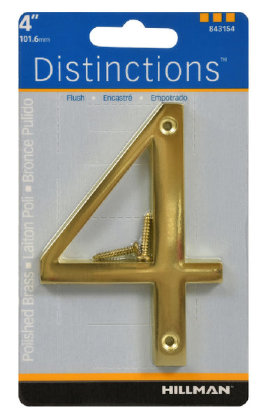 Hillman Fasteners 843154 Distinctions House Numbers 4, 4 Inch