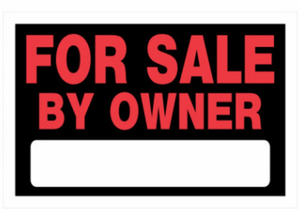 Hillman Fasteners 839930 For Sale By Owner Sign, Black and Red