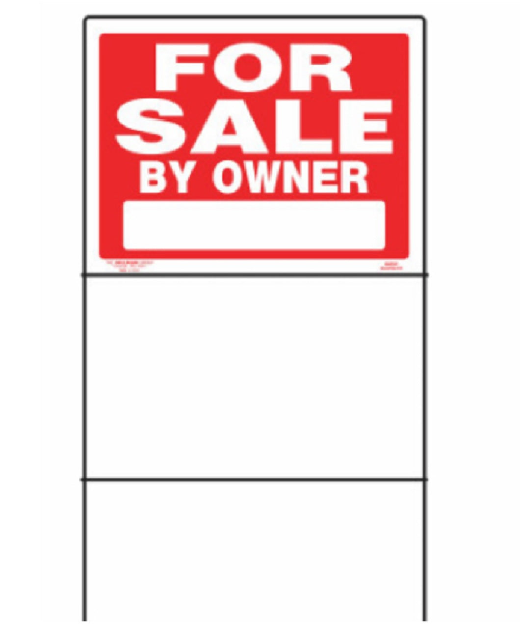 Hillman Fasteners 842218 For Sale By Owner Sign with Frame, 18 Inch x 24 Inch