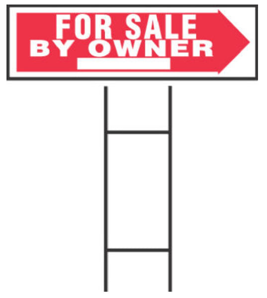Hillman Fasteners 844383 For Sale By Owner Sign with H-Bracket