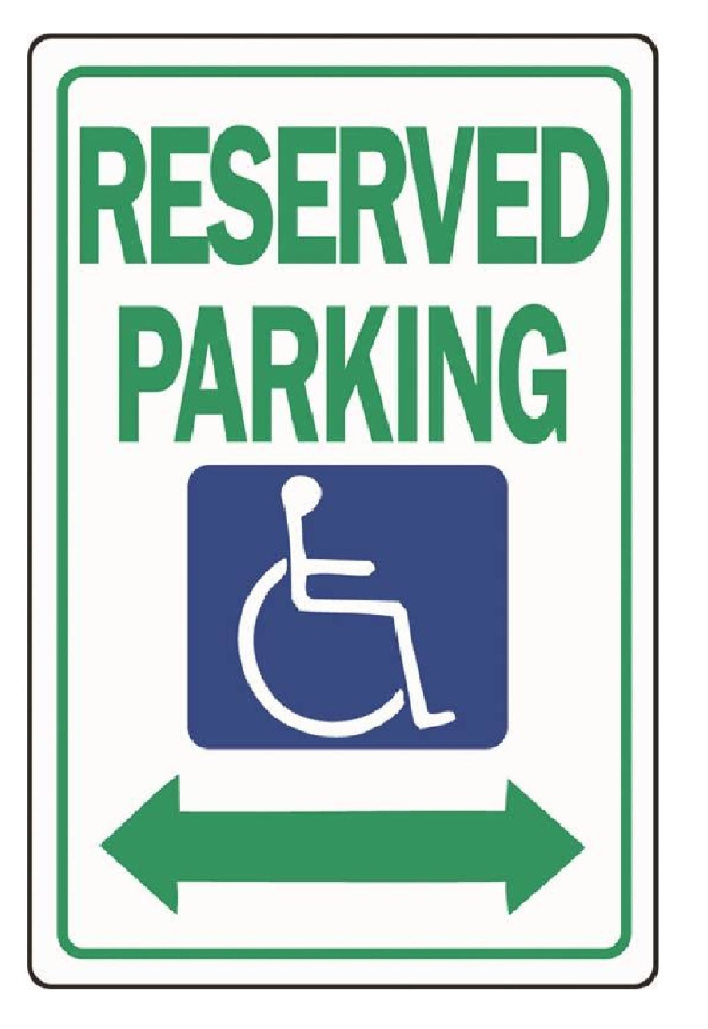 Hillman Fasteners 842188 Handicapped Parking Sign, 15 Inch x 19 Inch