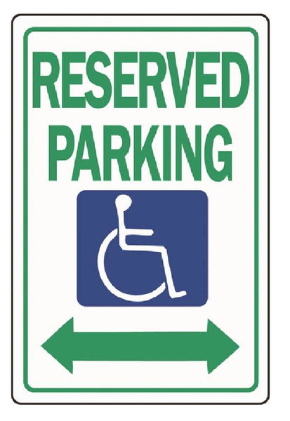Hillman Fasteners 842188 Handicapped Parking Sign, 15 Inch x 19 Inch
