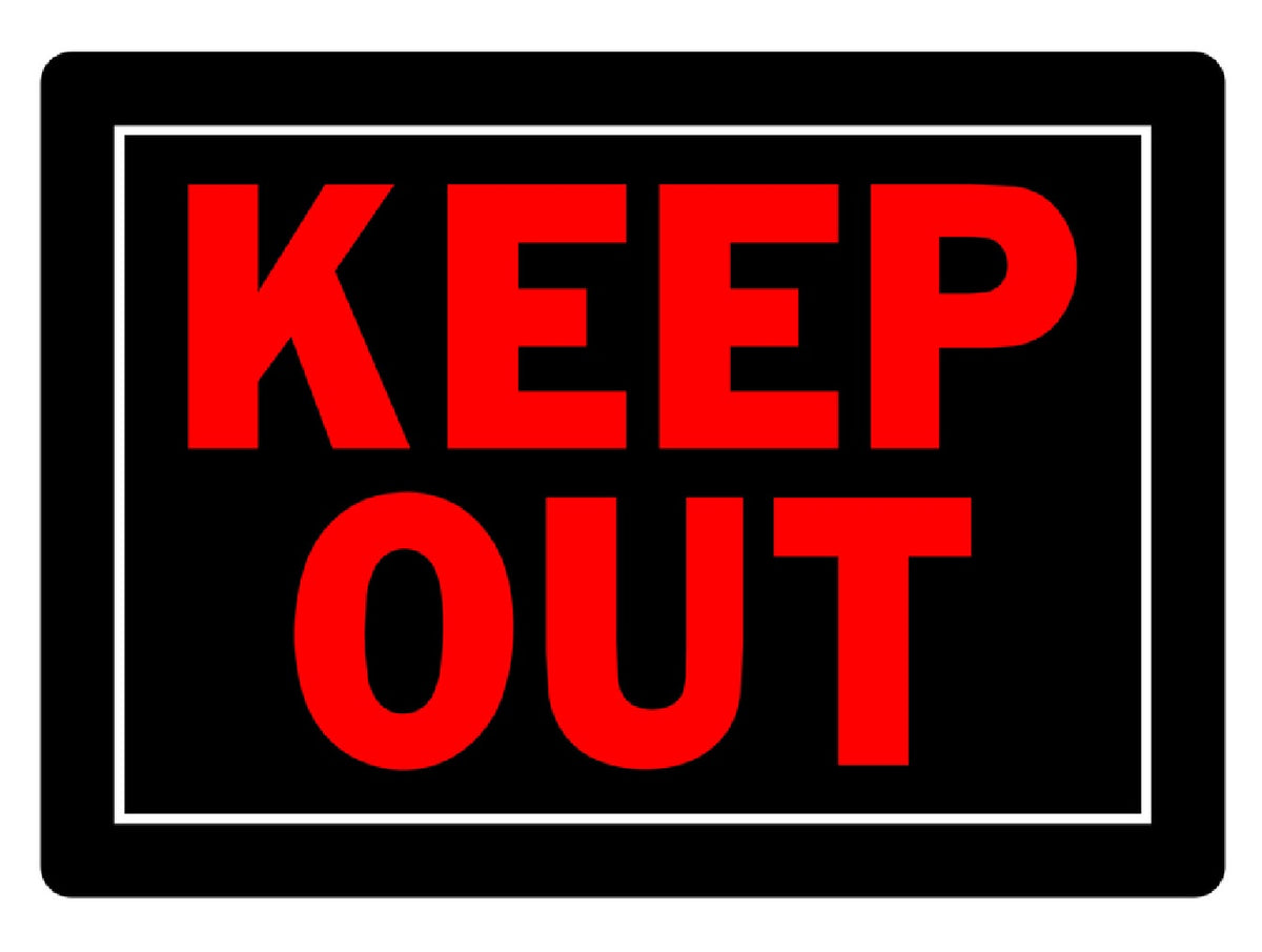 Hillman Fasteners 840139 Keep Out Sign, 10 Inch x 14 Inch