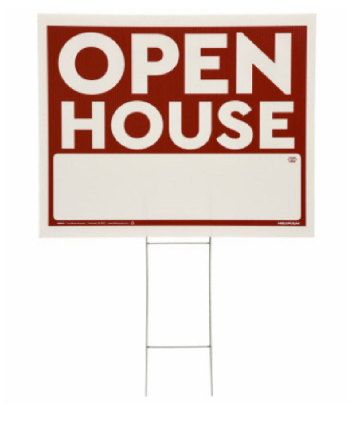Hillman Fasteners 840049 Open House Sign With Frame, Red and White