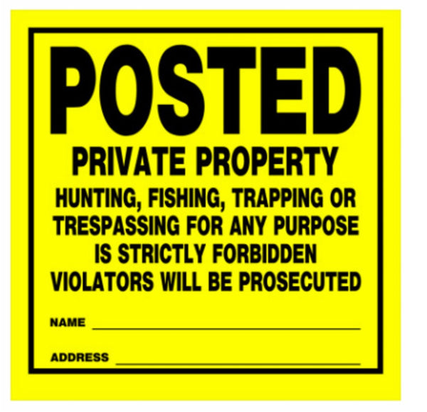 Hillman Fasteners 840167 Posted Private Property Sign, 11 Inch x 11 Inch