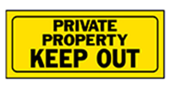 Hillman Fasteners 841804 Private Property Keep Out Sign, 6 Inch x 15 Inch