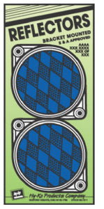 Hillman Fasteners 844011 Round Reflectors, 3 Inch, Blue