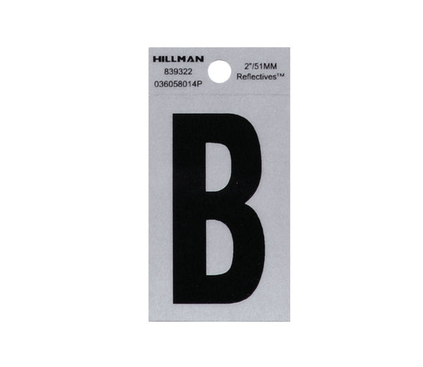 Hillman Fasteners 839322 Self-Adhesive Letter B, Vinyl