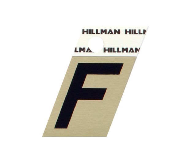 Hillman Fasteners 840504 Self-Adhesive Letter F, Aluminum