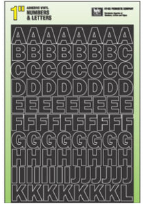 Hillman Fasteners 847212 Self-Adhesive Letter and Number Set, Black