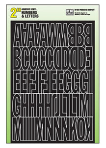 Hillman Fasteners 847004 Self Stick Adhesive Vinyl Number & Letter Set, 2 Inch