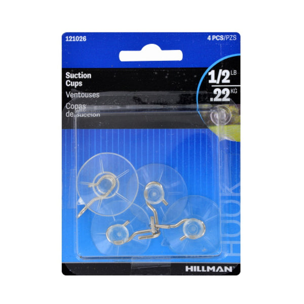 Hillman Fasteners 121026 Suction Cup, Clear, Small