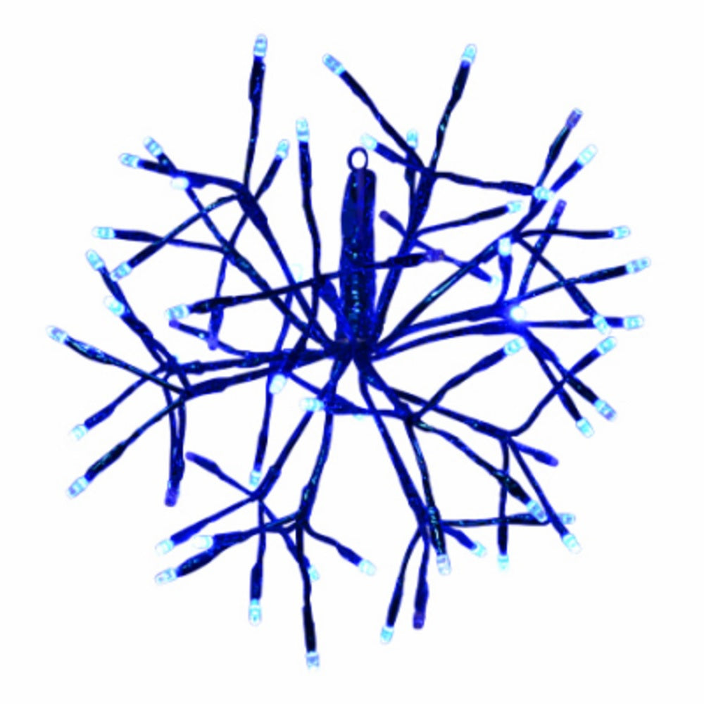 Holiday Bright Lights LED-12SHS-BBLTW Wire Shimmering LED Sphere Christmas Light, Blue