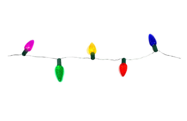 Holiday Bright Lights BOC6-50GPVCMU C6 Battery Operated Christmas Light Set, Multi Colored, 50 Lights