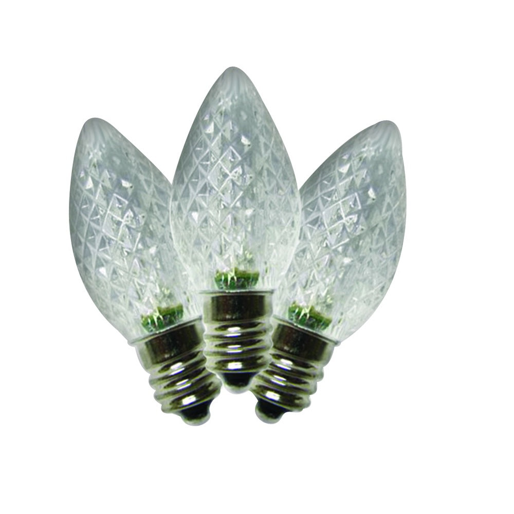 Holiday Bright Lights BU25LEDFC7-TPWA Christmas LED Replacement Bulb, Pure White