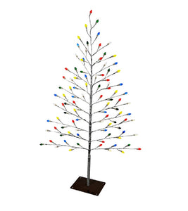 Holiday Bright Lights FSTKT40MUTW Christmas Flat Trees, Multi Twinkle