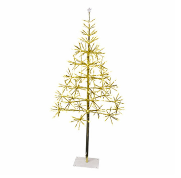 Holiday Bright Lights LEDBTR35GWWTW Christmas LED Light Burst Gold Tree
