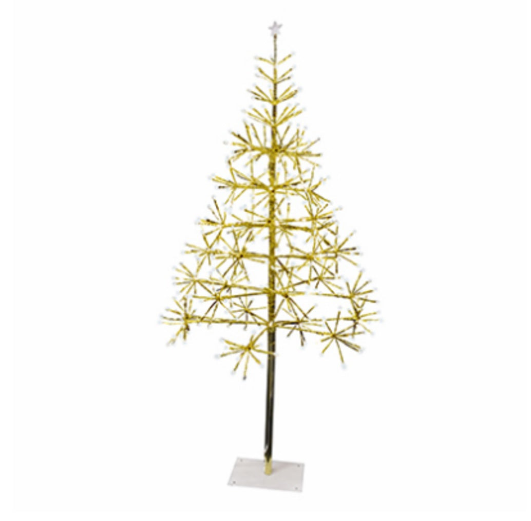 Holiday Bright Lights LEDLBTR25GPWTW Christmas LED Light Burst Gold Tree