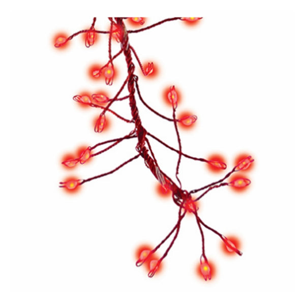 Holiday Bright Lights MICB-RD-216-CLRDT Christmas Micro Cluster Big Seed LED Light Set