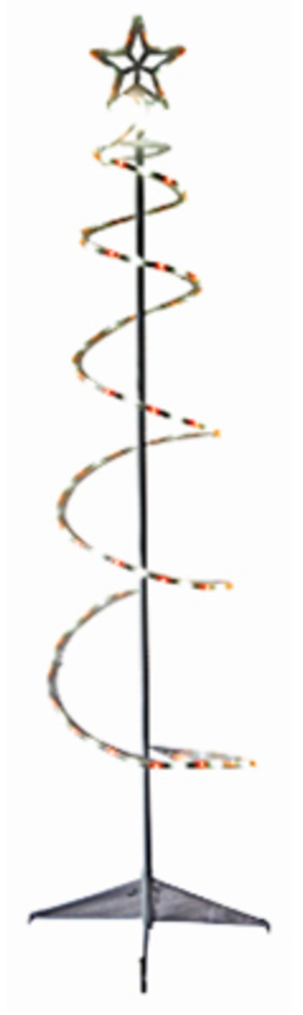 Holiday Wonderland APPXM3DCH00736FT12VRGBW Christmas Spiral Tree Decoration, 6 feet