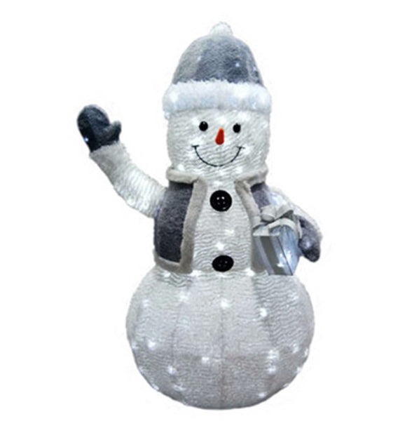Holiday Wonderland 53069-88 Christmas Twinkling LED Snowman, 50 inch