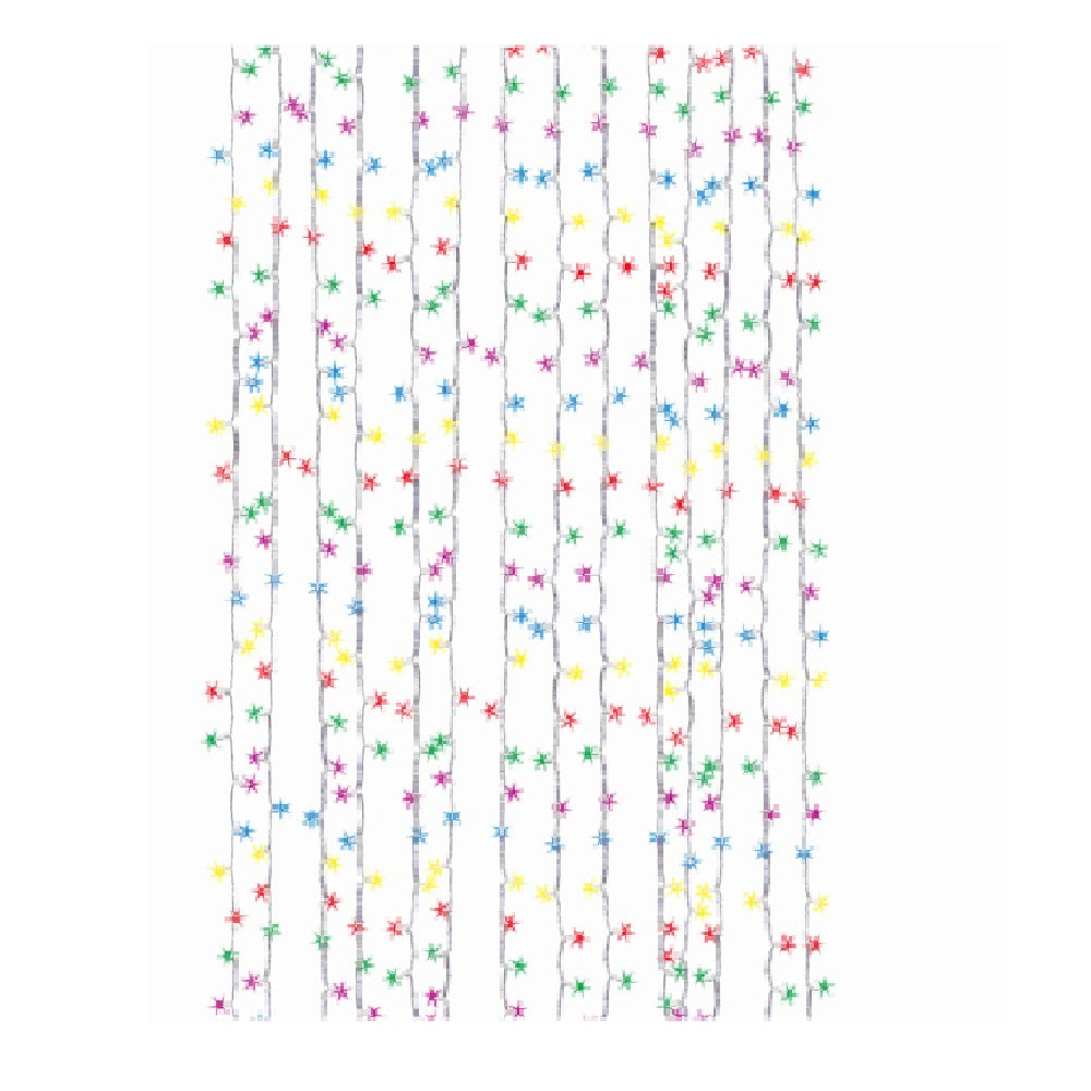 Holiday Wonderland DPSLI500MU8F Christmas Curtain Icicle Lights, Multicolor